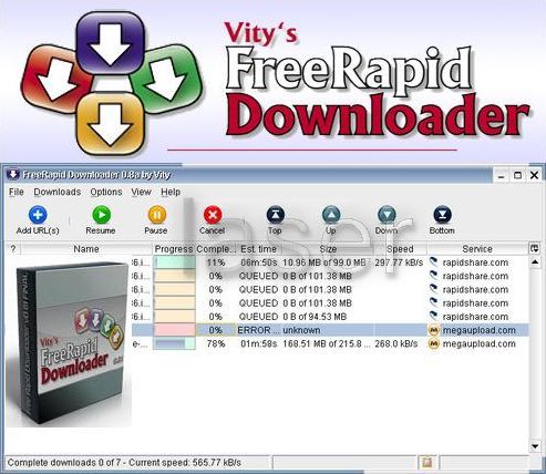 FreeRapid Downloader 0.83u1 build 522 Rus 