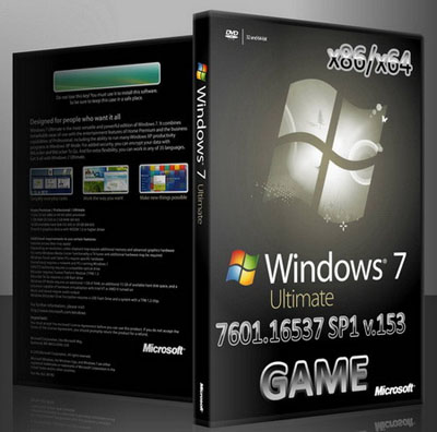 Windows 7 Ultimate x86/x64 7601.16537 SP1 v.153 en-RUs Game (2010/ENG/RUS) 